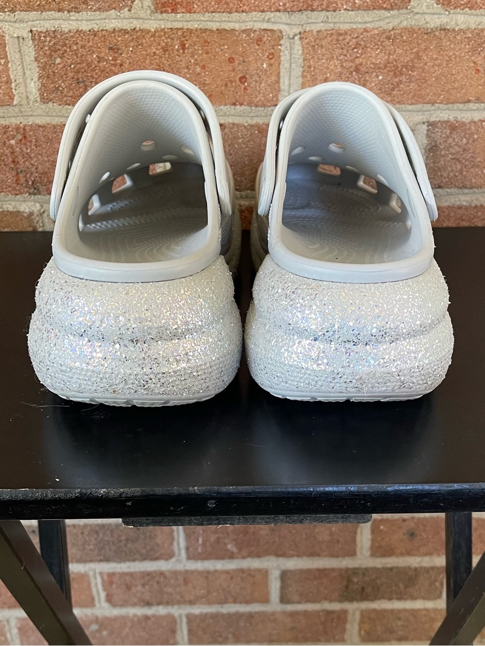 CROCS Iridescent Glitter Crush Clogs - Picture 5 of 7